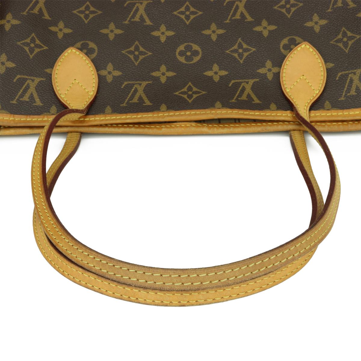Sac Louis Vuitton Neverfull MM en monogramme avec intérieur beige, 2014 en vente 6