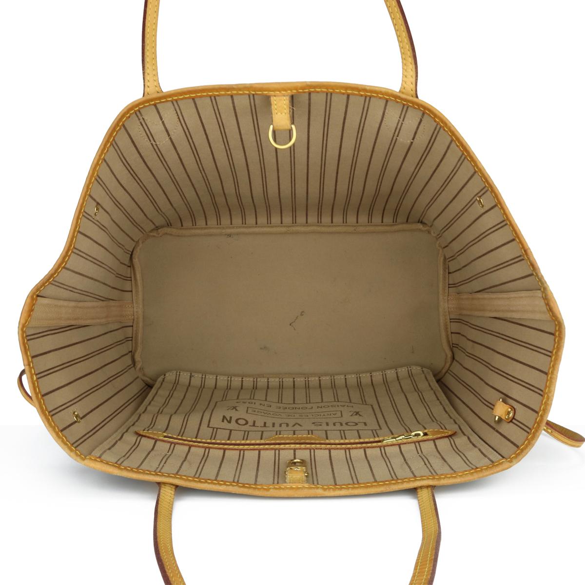 Sac Louis Vuitton Neverfull MM en monogramme avec intérieur beige, 2014 en vente 8