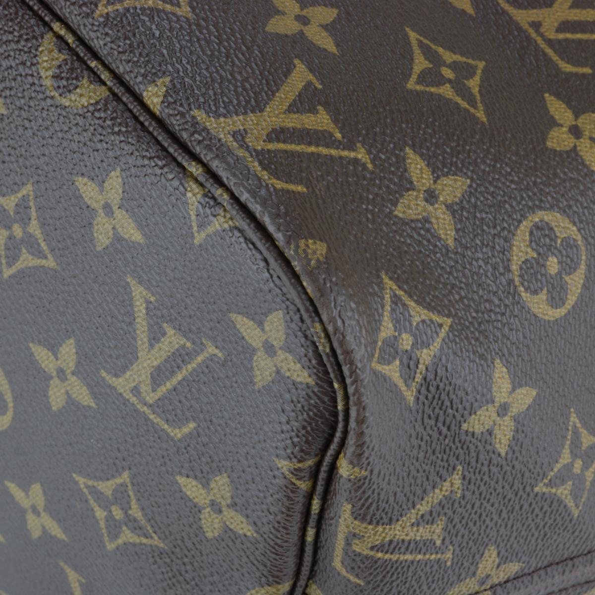 Sac Louis Vuitton Neverfull MM en monogramme avec intérieur beige, 2014 en vente 3