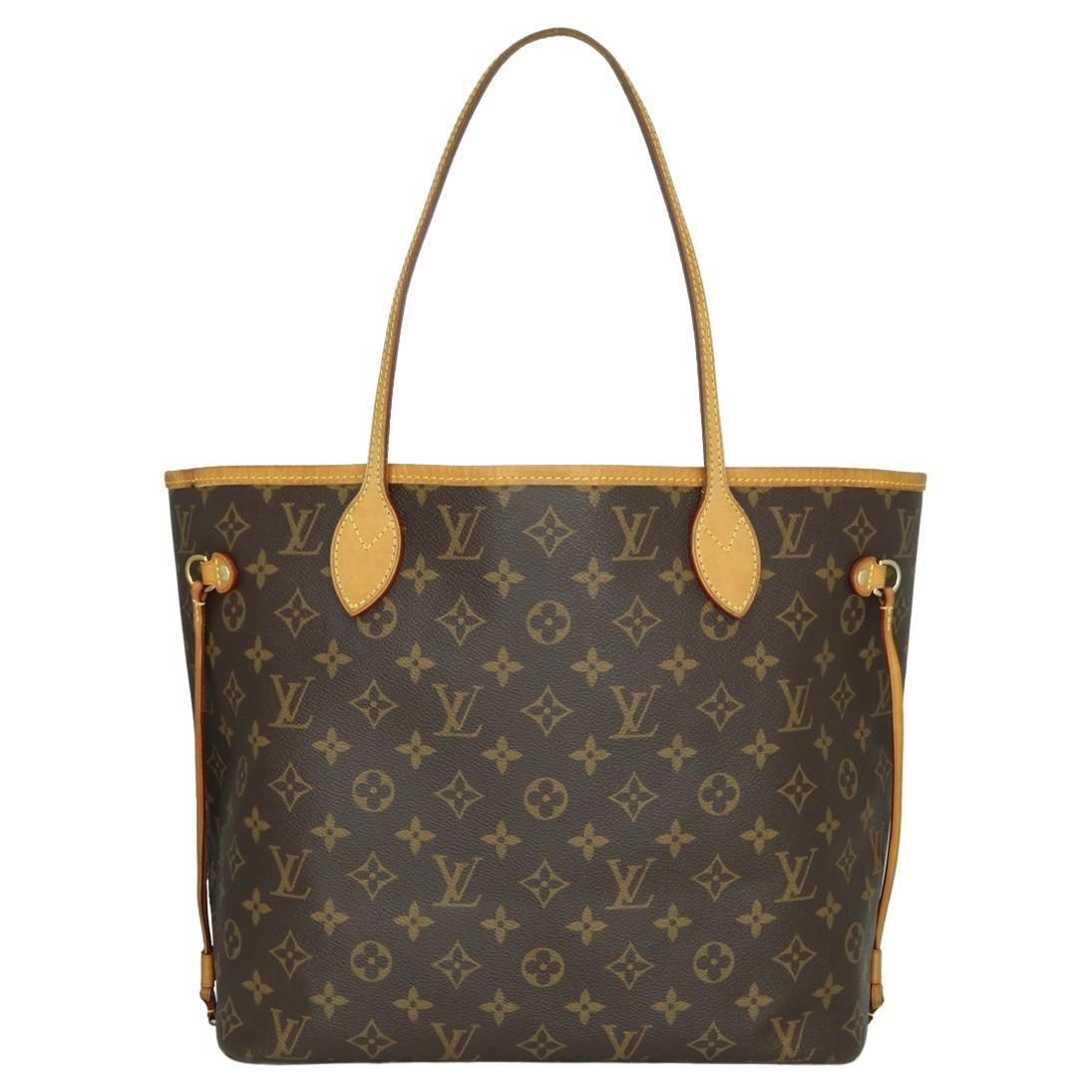 Louis Vuitton Neverfull MM Bag in Monogram with Beige Interior 2017 For Sale