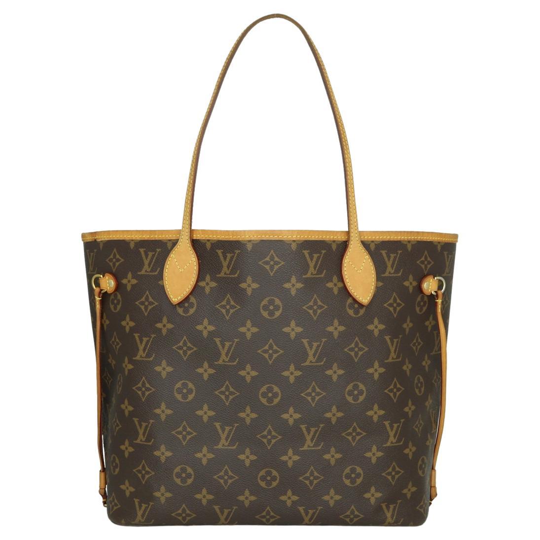 Louis Vuitton Neverfull MM Borsa in Monogram con interni beige 2017