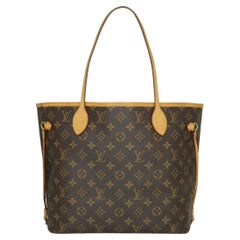 Louis Vuitton Neverfull MM Borsa in Monogram con interni beige 2017