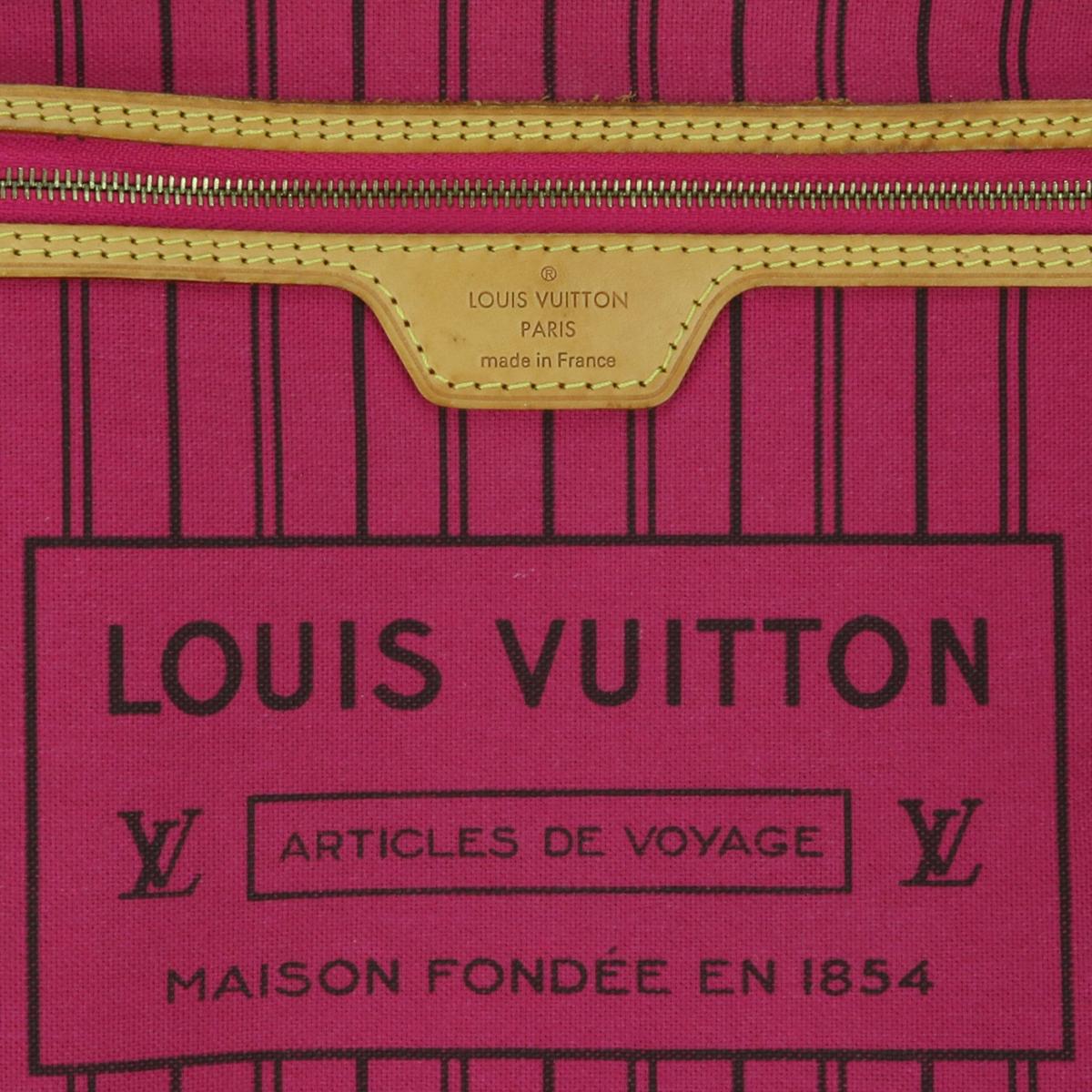 Louis Vuitton Neverfull MM Bag in Monogram with Pivoine Interior 2016 11