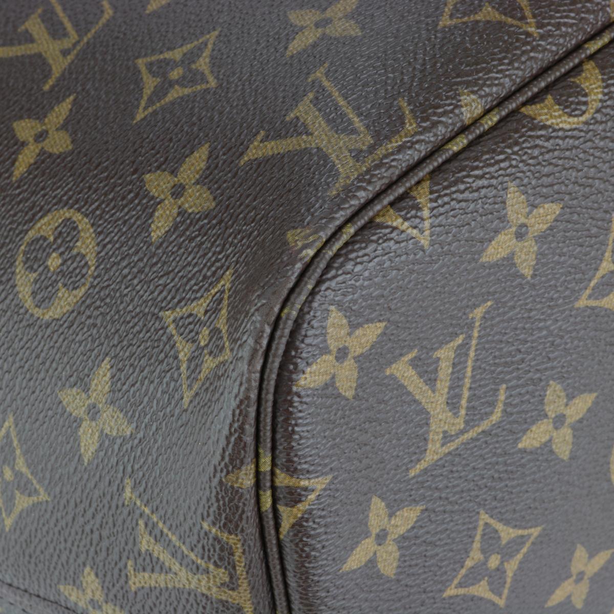 Louis Vuitton Neverfull MM Bag in Monogram with Pivoine Interior 2016 2