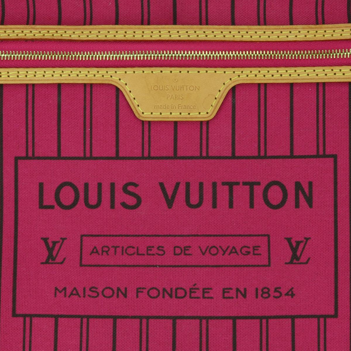 Louis Vuitton Neverfull MM Bag in Monogram with Pivoine Interior 2019 13