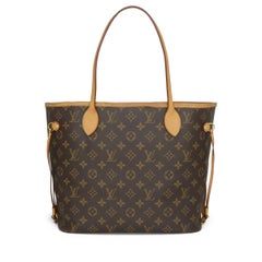 Louis Vuitton Neverfull MM Bag in Monogram with Pivoine Interior 2019