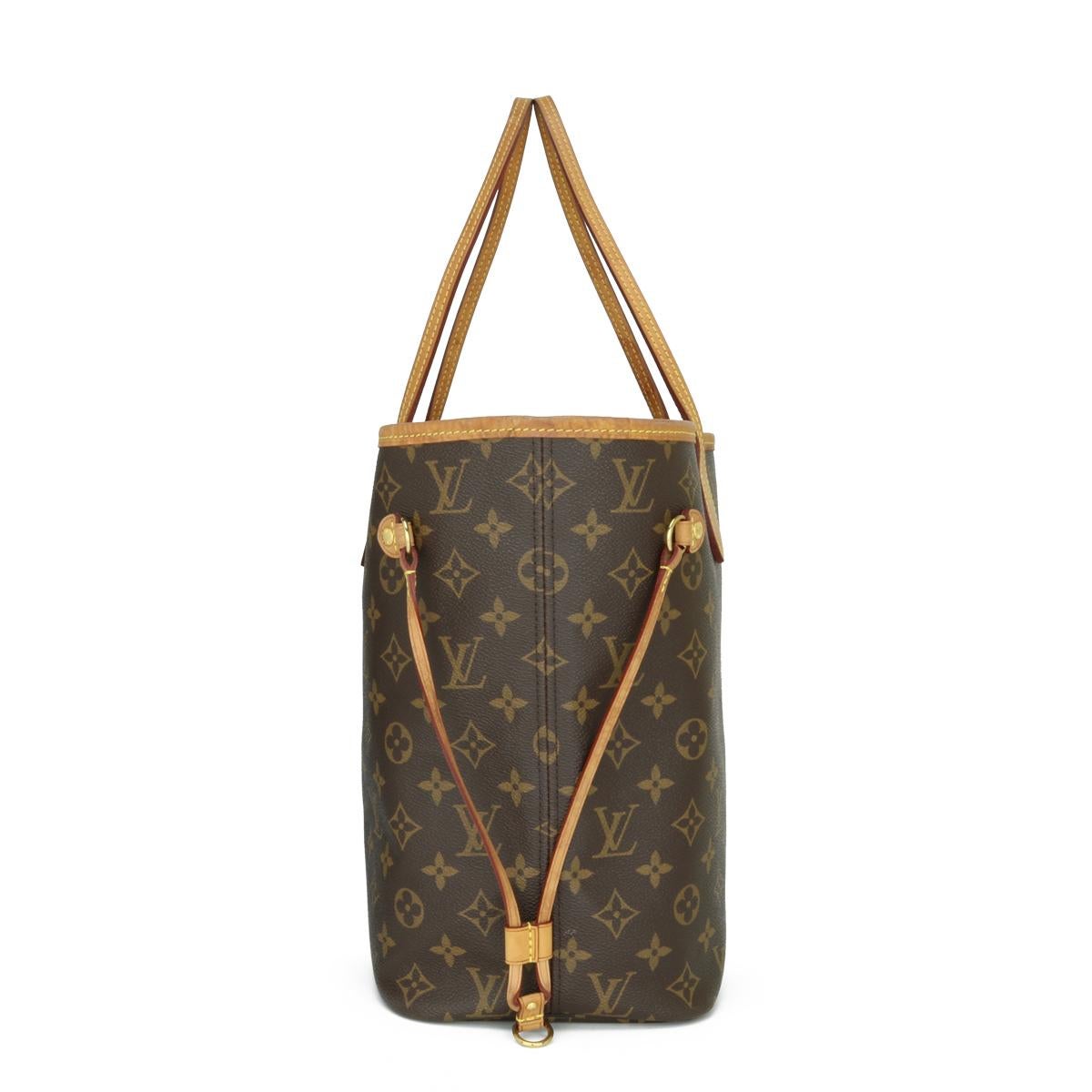 Louis Vuitton Neverfull MM Bag in Monogram with Pivoine Interior 2019 In Good Condition In Huddersfield, GB