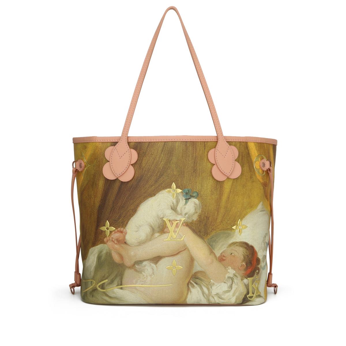 Marron Louis Vuitton MM Bagage Neverfull Masterly Collection Fragonard 2017 Édition limitée