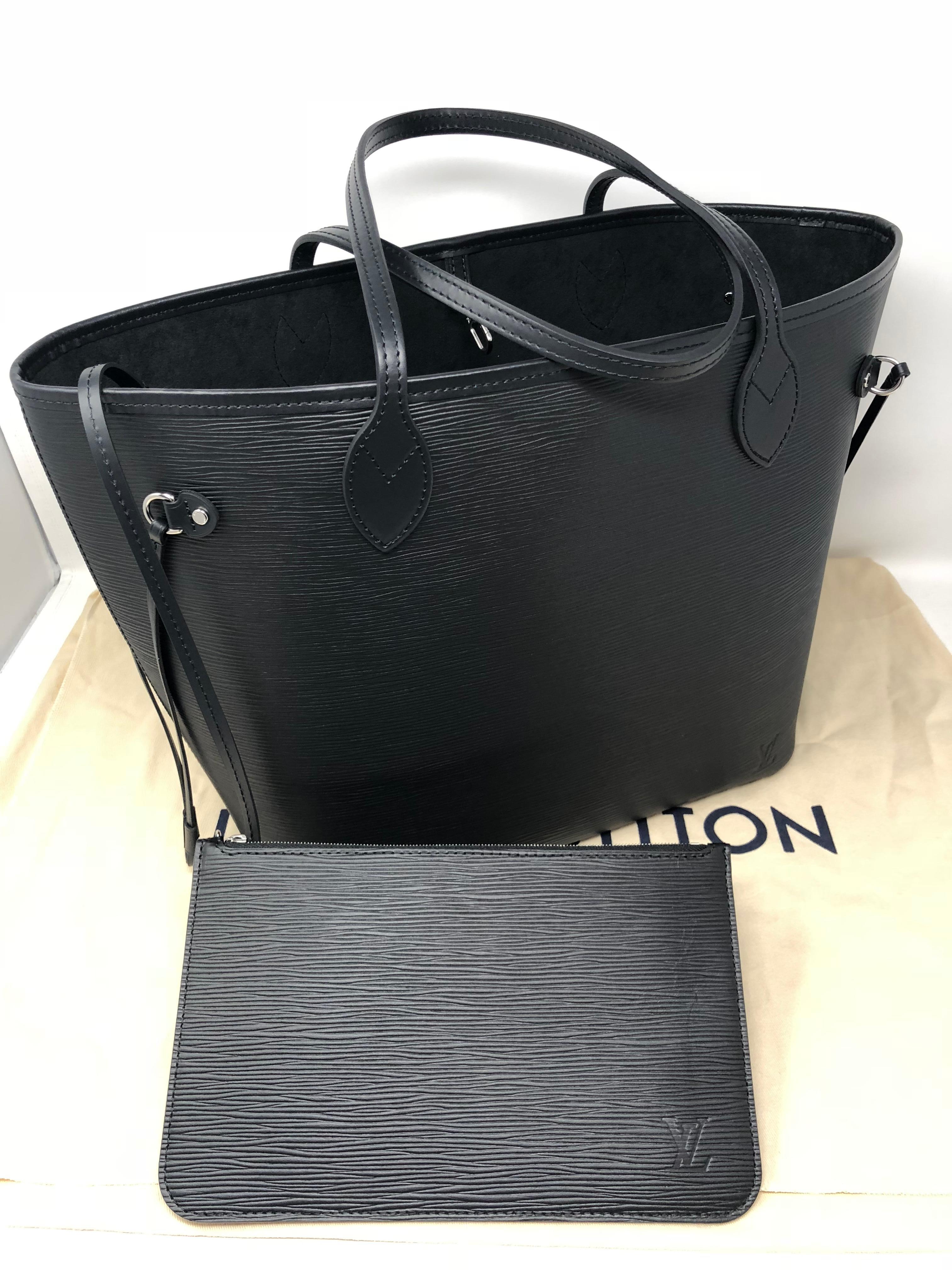 Louis Vuitton Neverfull MM Black Epi 7