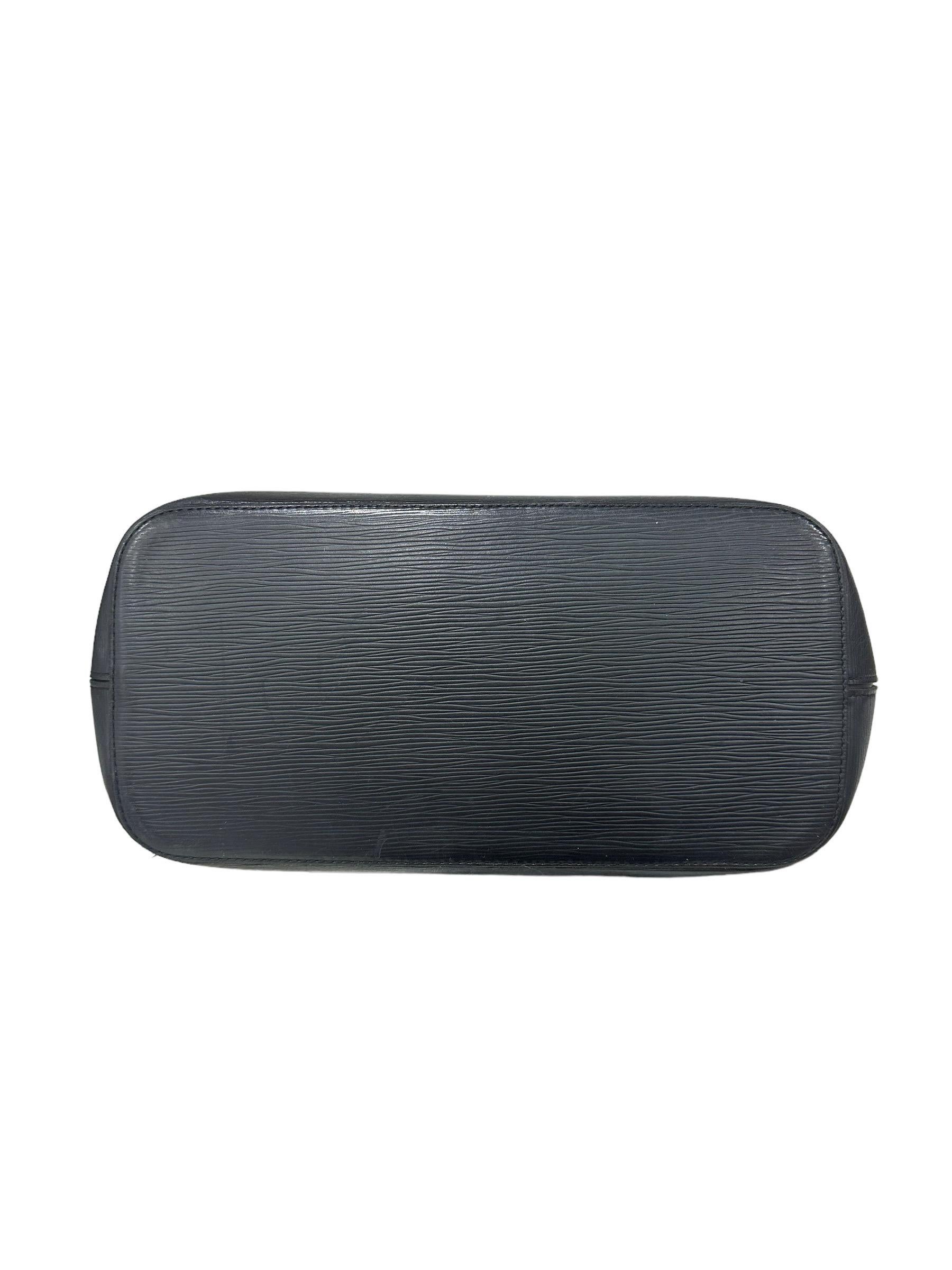 Louis Vuitton Neverfull MM Black Epi Leather Shoulder Bag 6