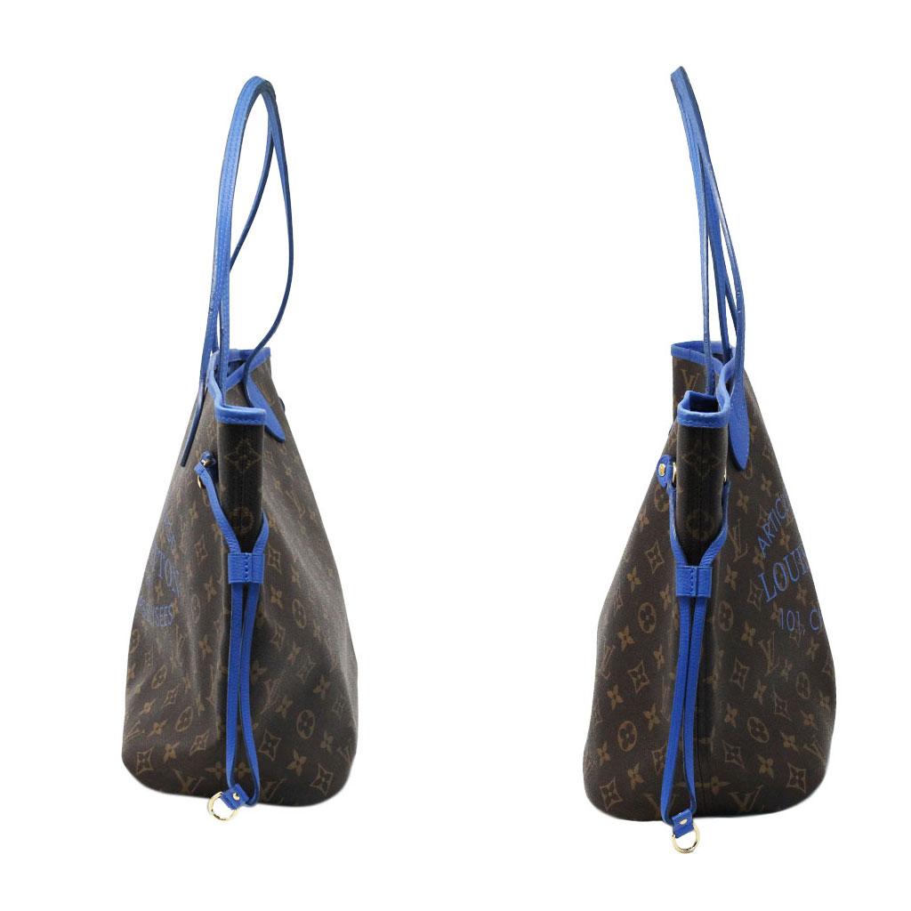 louis vuitton blue neverfull