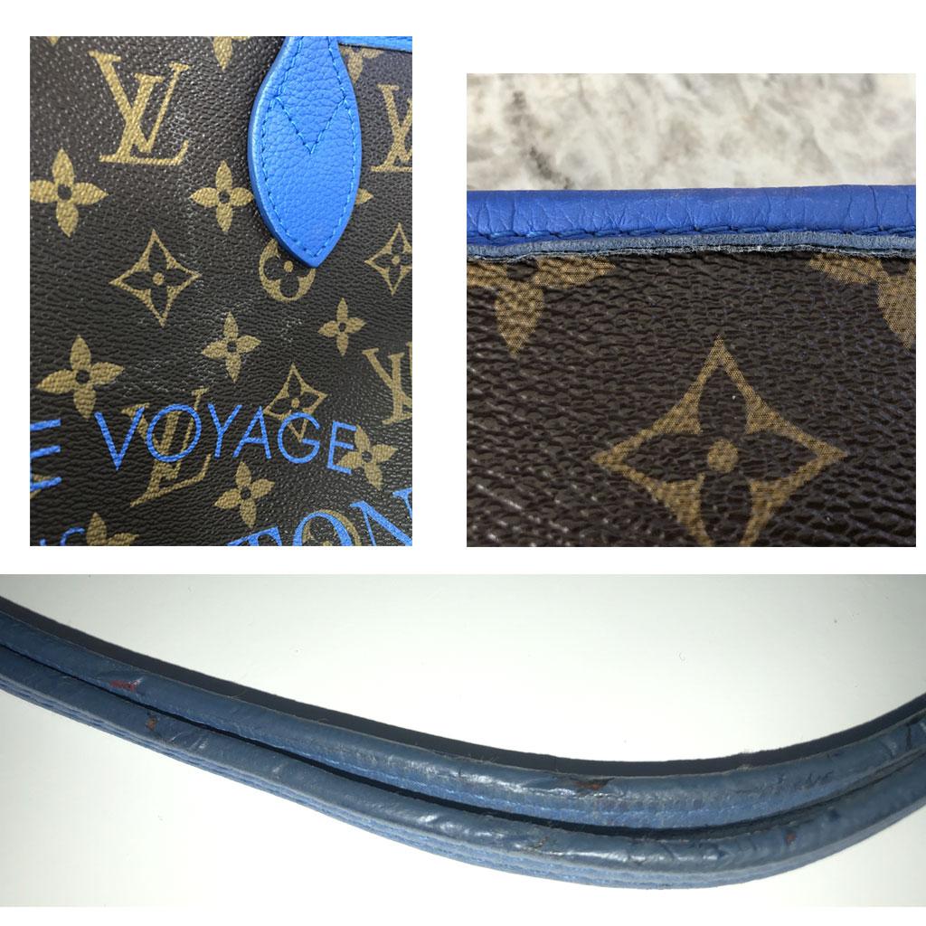 Black Louis Vuitton Neverfull MM Blue Voyage Tote Limited Edition in Dust Bag