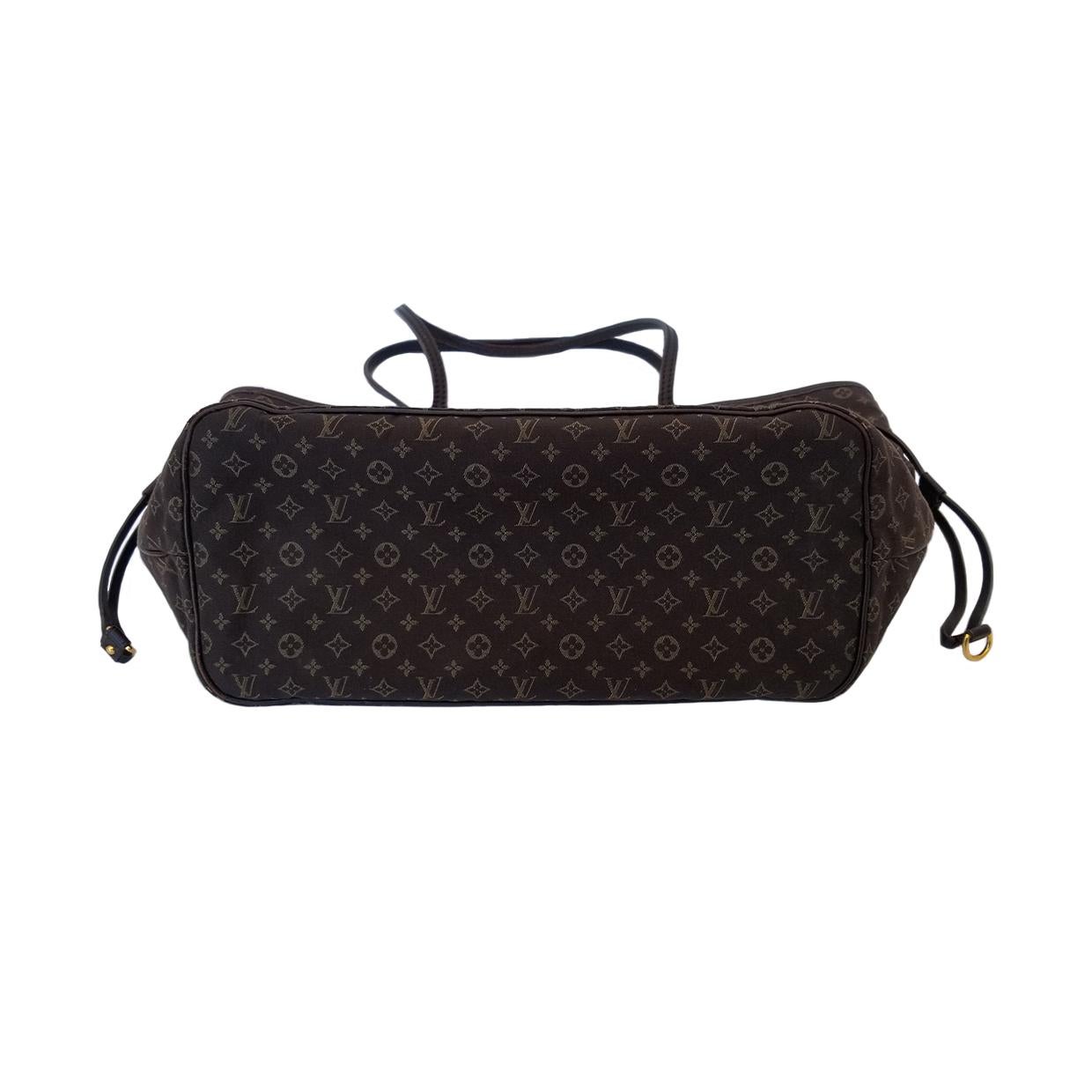 Louis Vuitton Neverfull MM Brown Monogram Idylle Tote Handbag 1