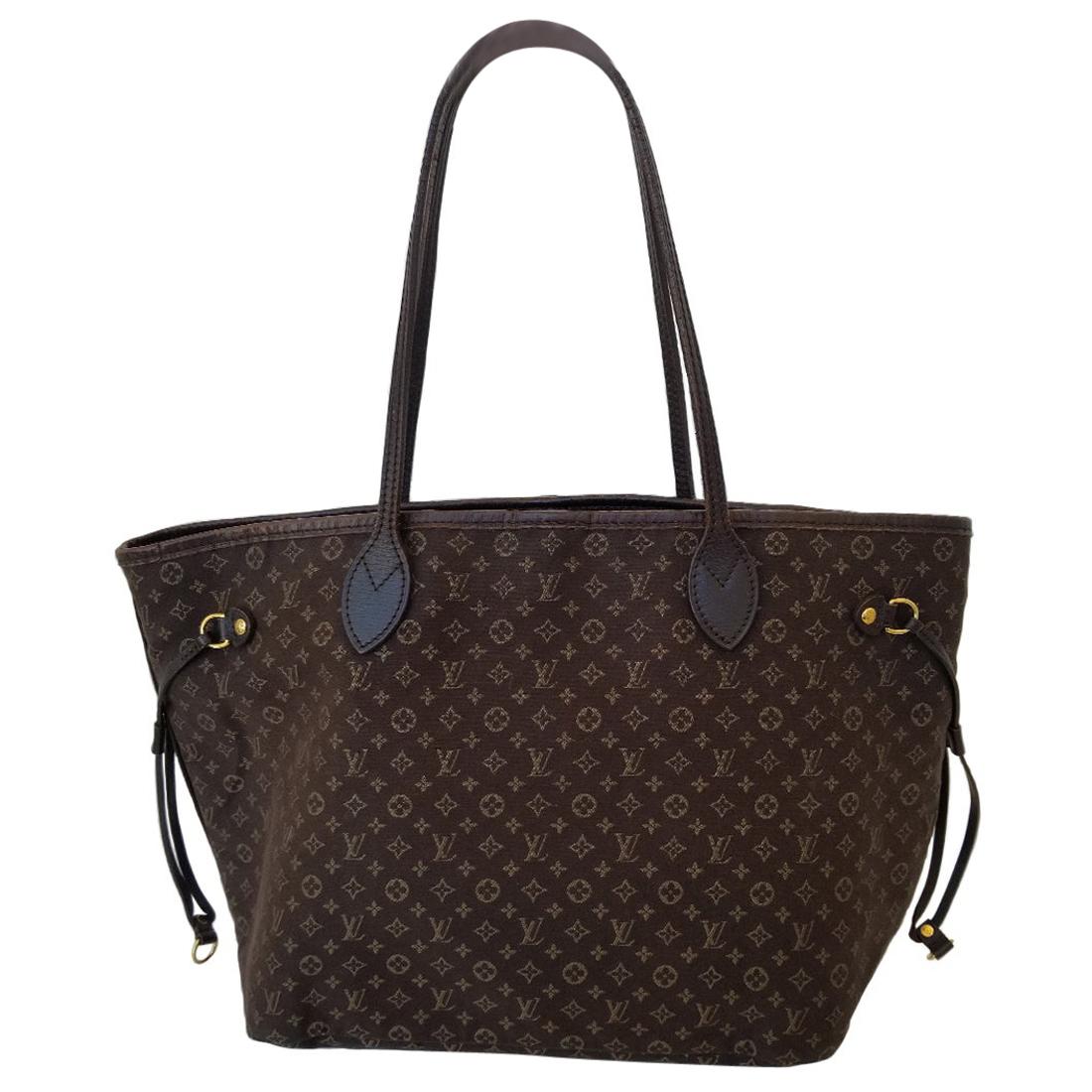 Louis Vuitton Neverfull MM Brown Monogram Idylle Tote Handbag