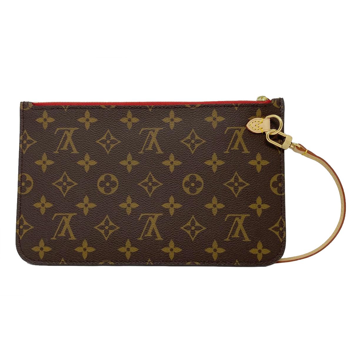 Louis Vuitton Neverfull MM Cherry Monogram Leather Canvas Tote Handbag  3
