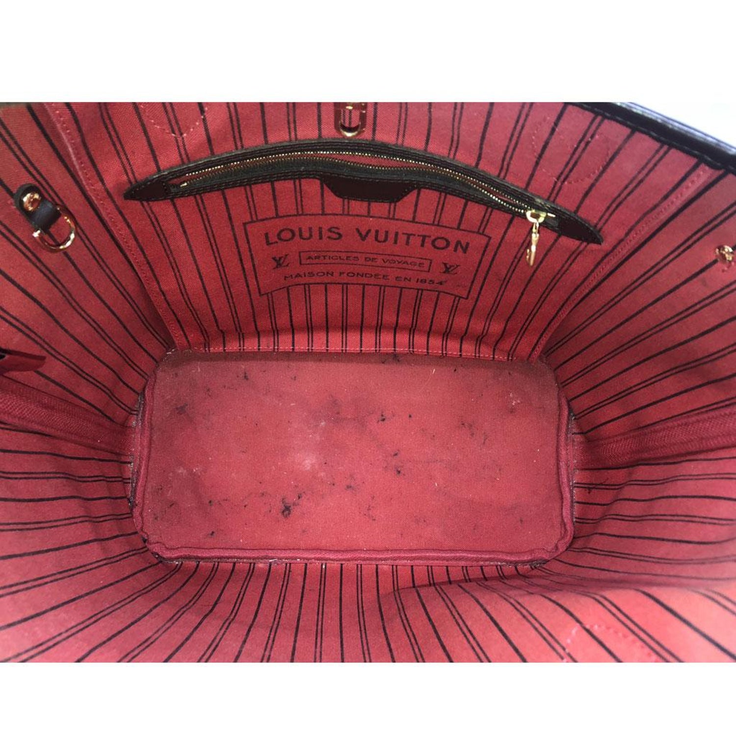Louis Vuitton Neverfull Mm Damier Ebene Tote With Pochette