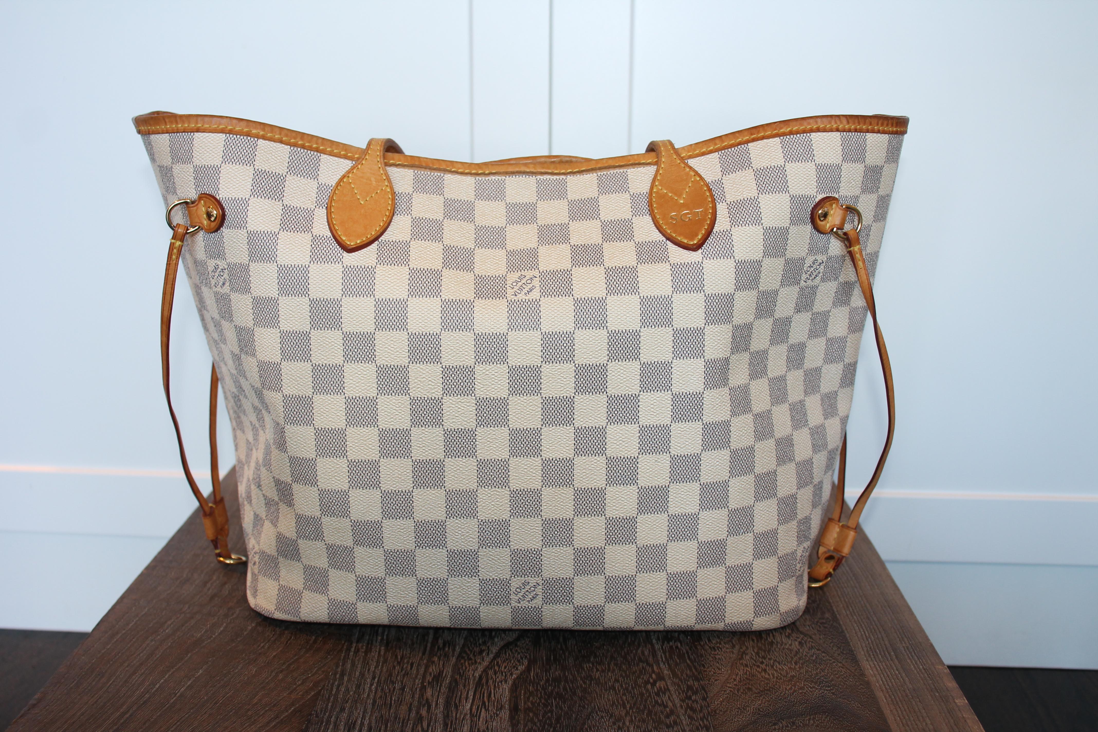 Gray Louis Vuitton Neverfull MM For Sale