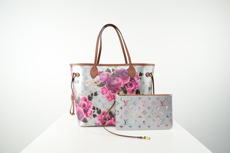 Louis Vuitton Pink And Silver Canvas Garden Capsule Neverfull MM Gold  Hardware, 2022 Available For Immediate Sale At Sotheby's