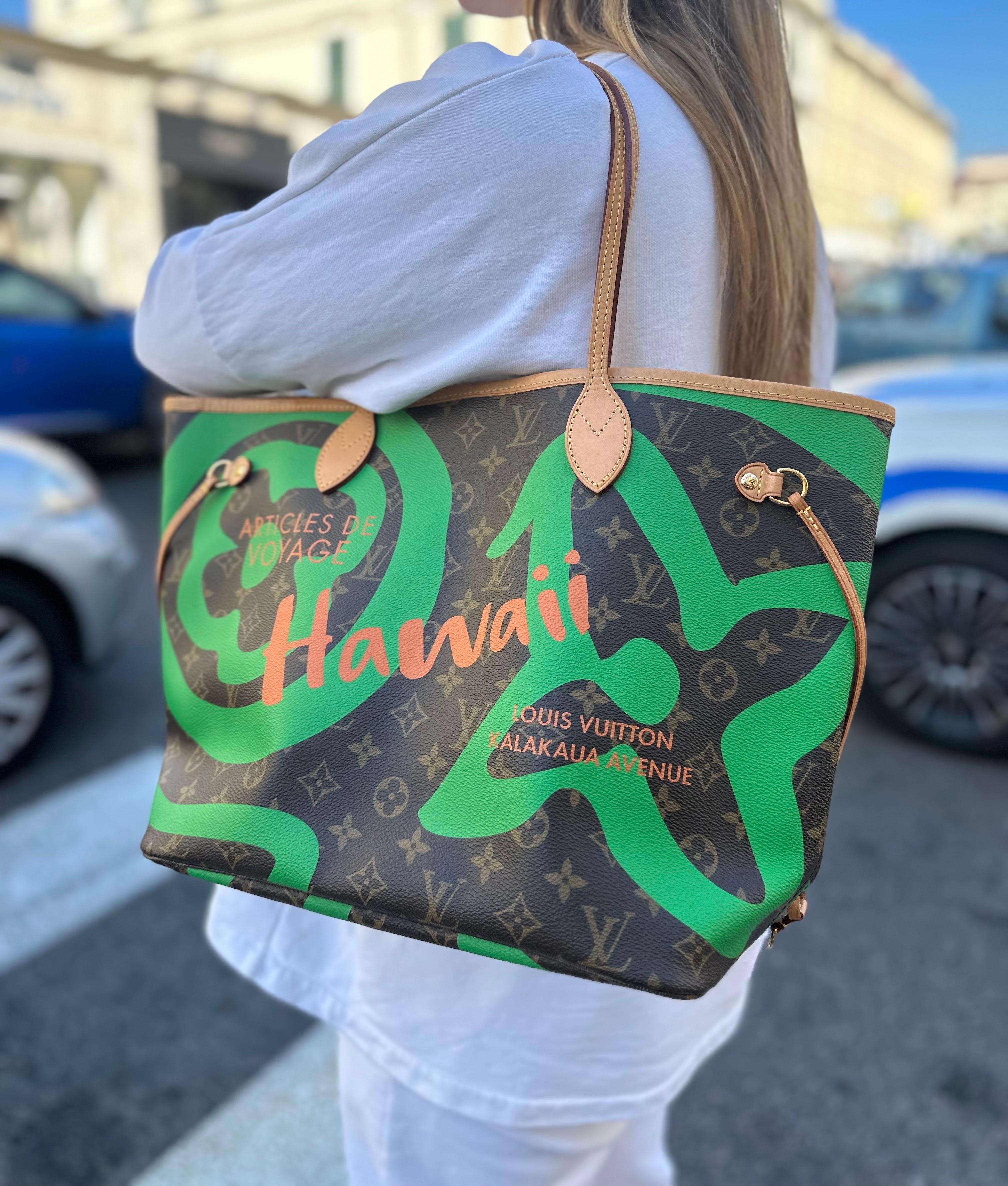 Louis Vuitton Neverfull MM Hawaii L.E. Borsa A Spalla For Sale at