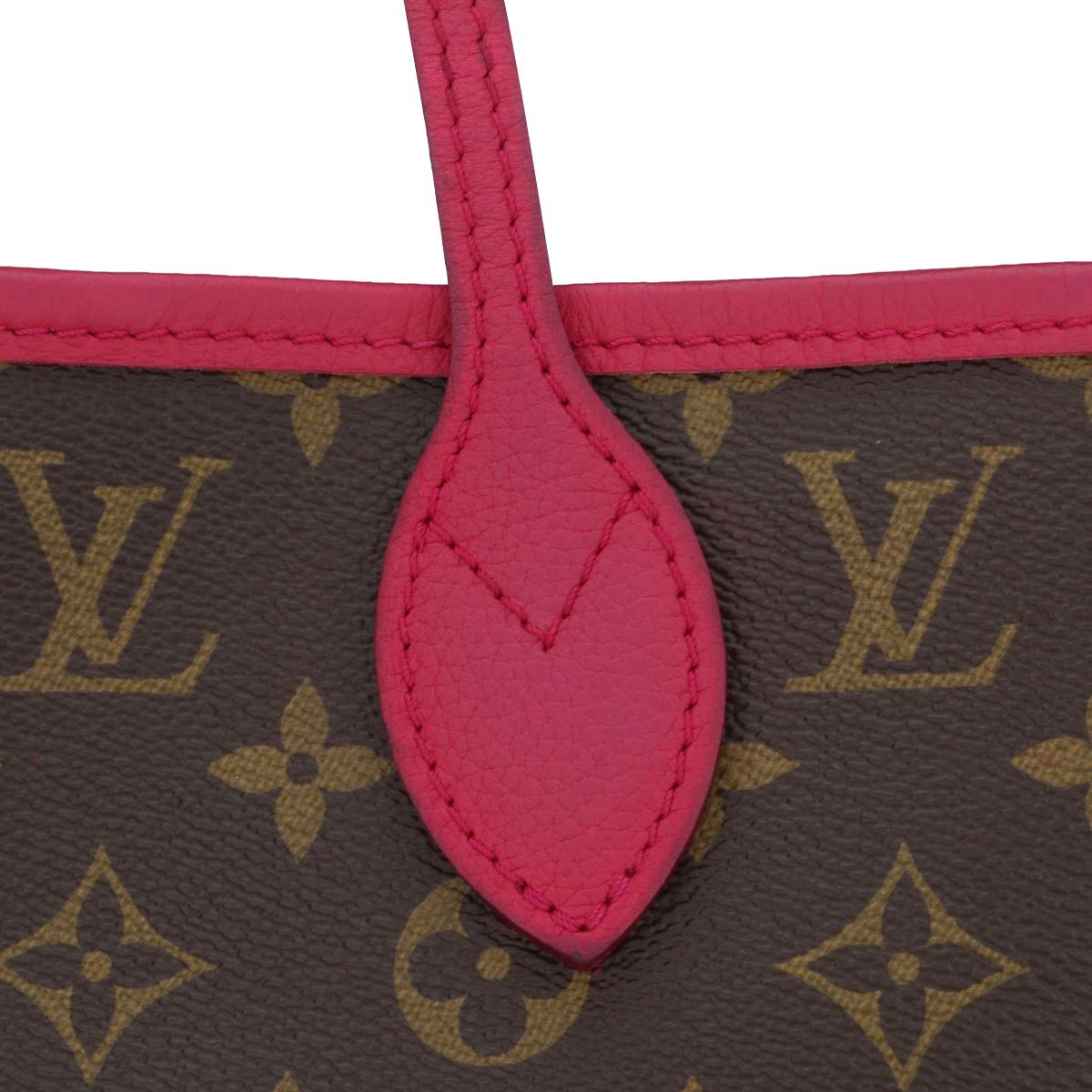 Louis Vuitton Neverfull MM Ikat Bag in Monogram Fuchsia 2013 Limited Edition For Sale 10
