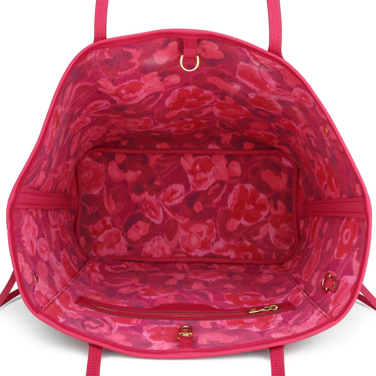 Louis Vuitton Neverfull MM Ikat Bag in Monogram Fuchsia 2013 Limited Edition For Sale 10