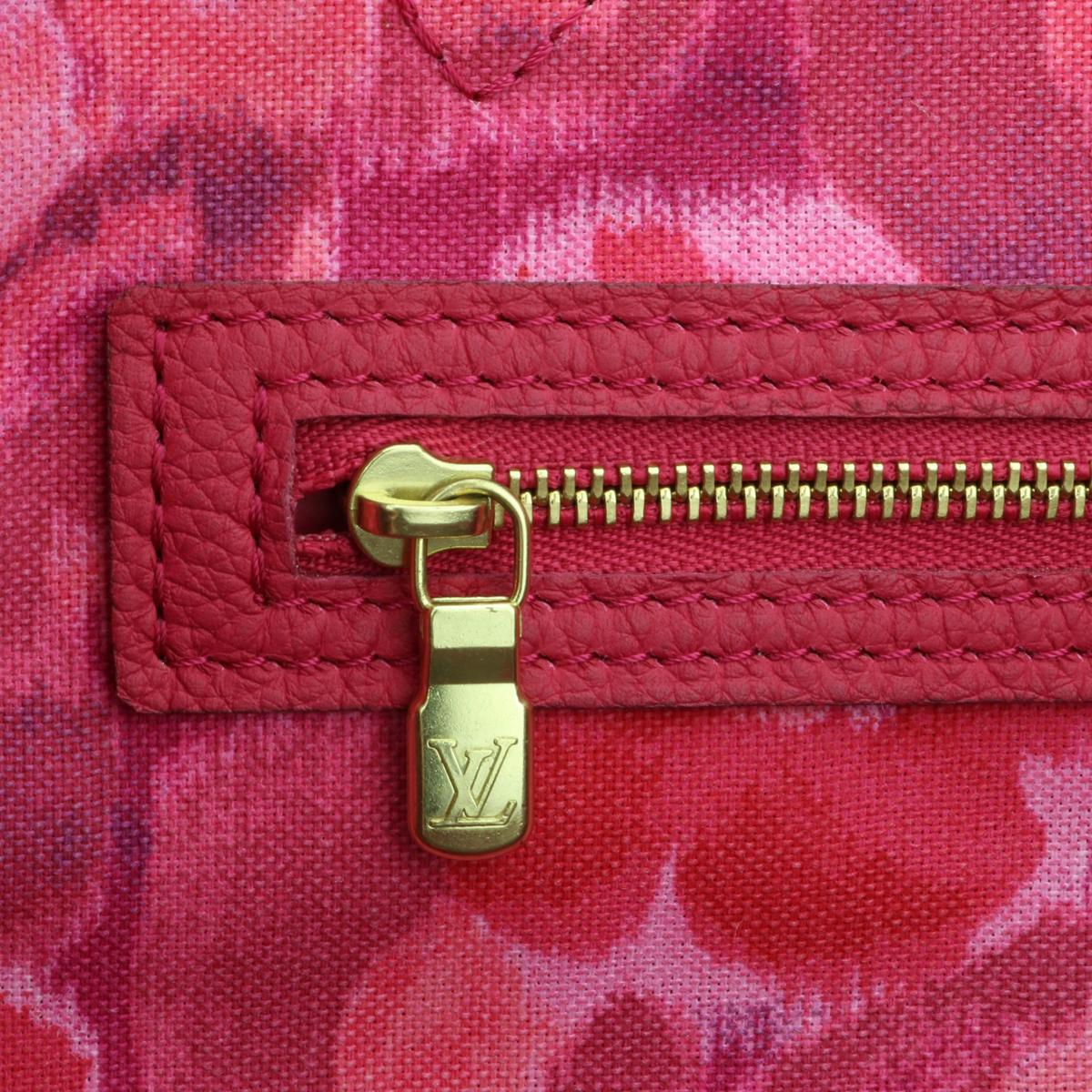 Louis Vuitton Neverfull MM Ikat Bag in Monogram Fuchsia 2013 Limited Edition For Sale 13
