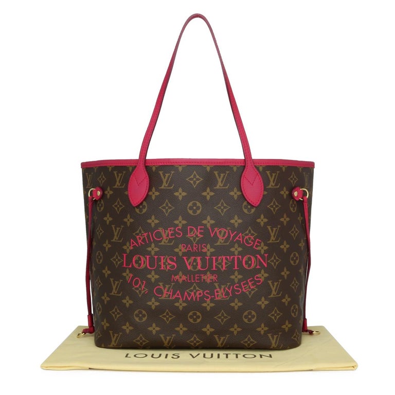 Neverfull MM Ikat Tasche von Louis Vuitton in Monogramm Fuchsia 2013 Limitierte Auflage bei 1stDibs lv tragetasche