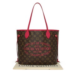 Neverfull MM Ikat Tasche von Louis Vuitton in Monogramm Fuchsia 2013 Limitierte Auflage