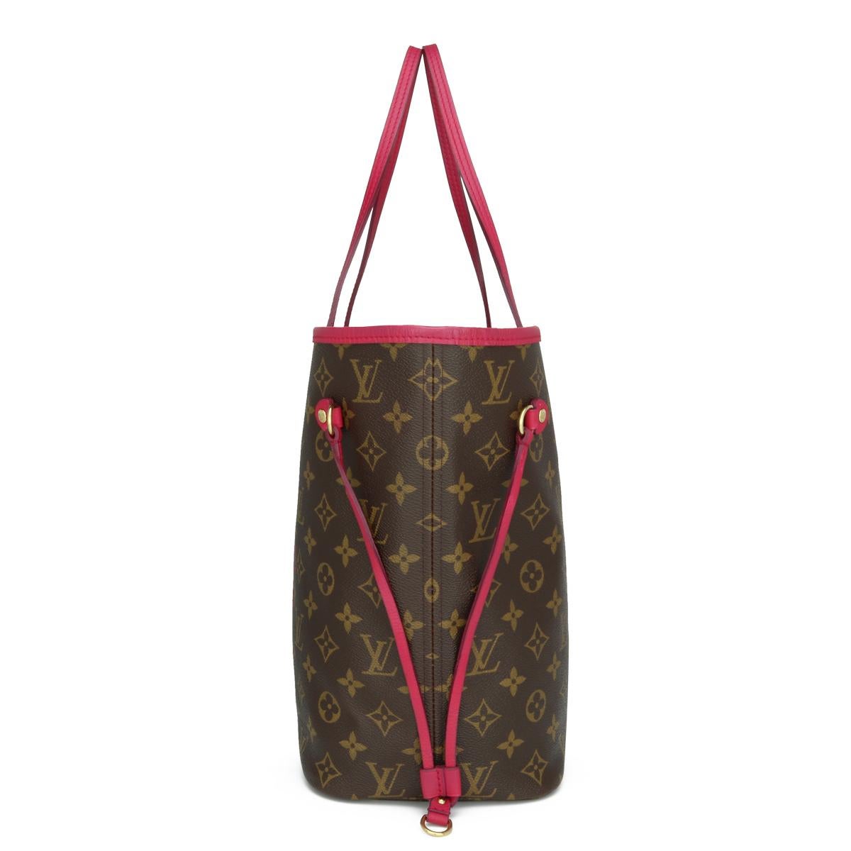 Women's or Men's Louis Vuitton Neverfull MM Ikat Bag in Monogram Fuchsia 2013 Limited Edition For Sale