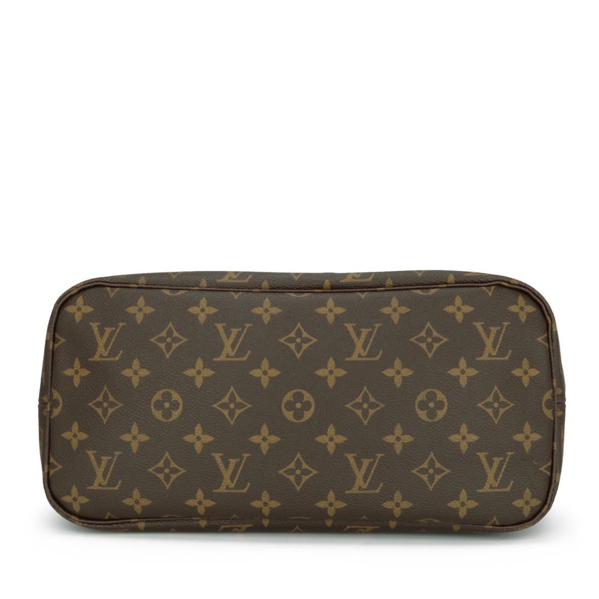 Louis Vuitton Neverfull MM Ikat Bag in Monogram Fuchsia 2013 Limited Edition 4