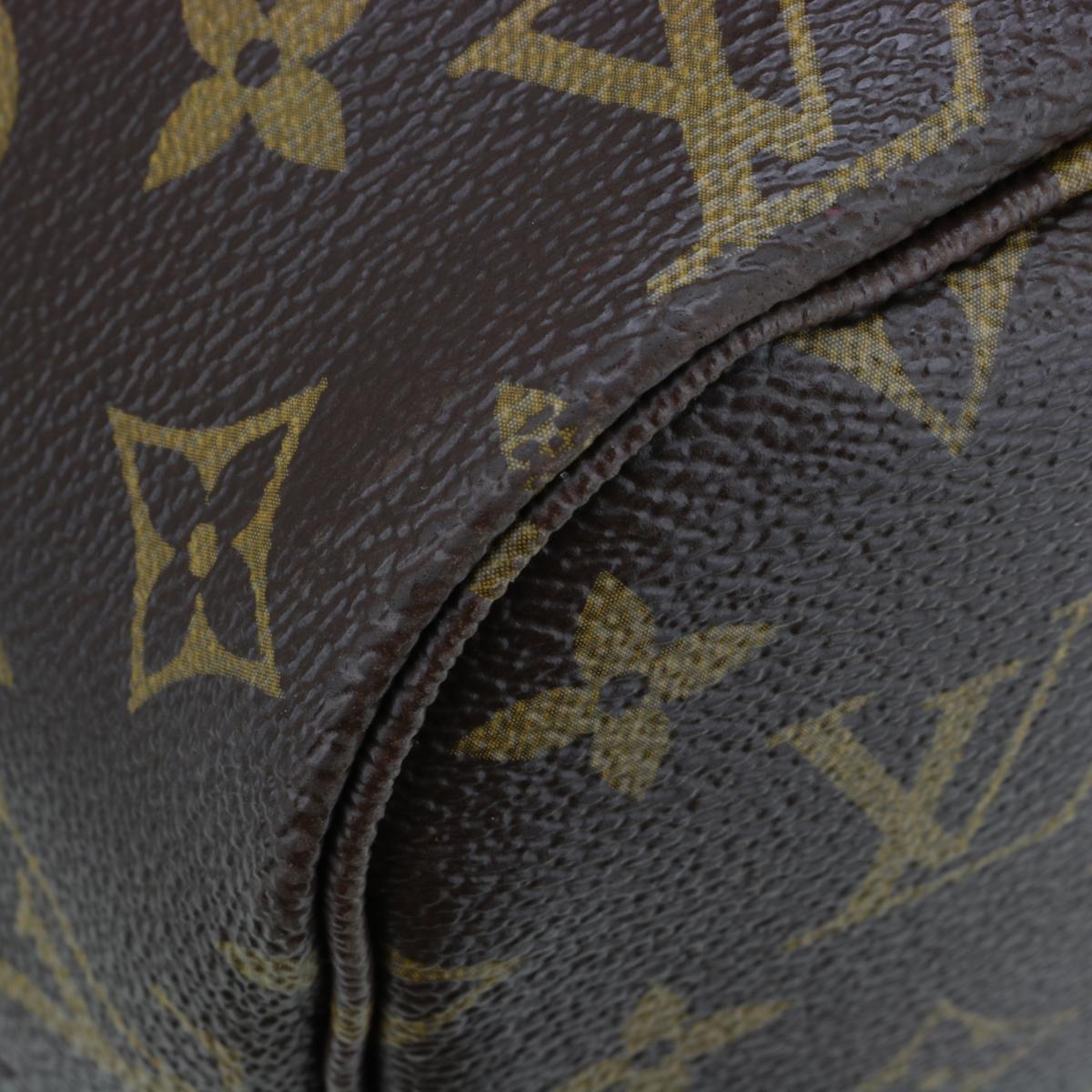 Louis Vuitton Neverfull MM Ikat Bag in Monogram Fuchsia 2013 Limited Edition For Sale 4