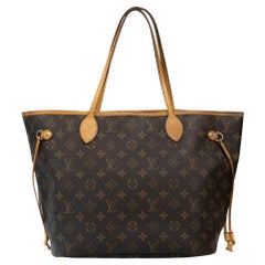 LOUIS VUITTON, Neverfull MM in brown monogram canvas