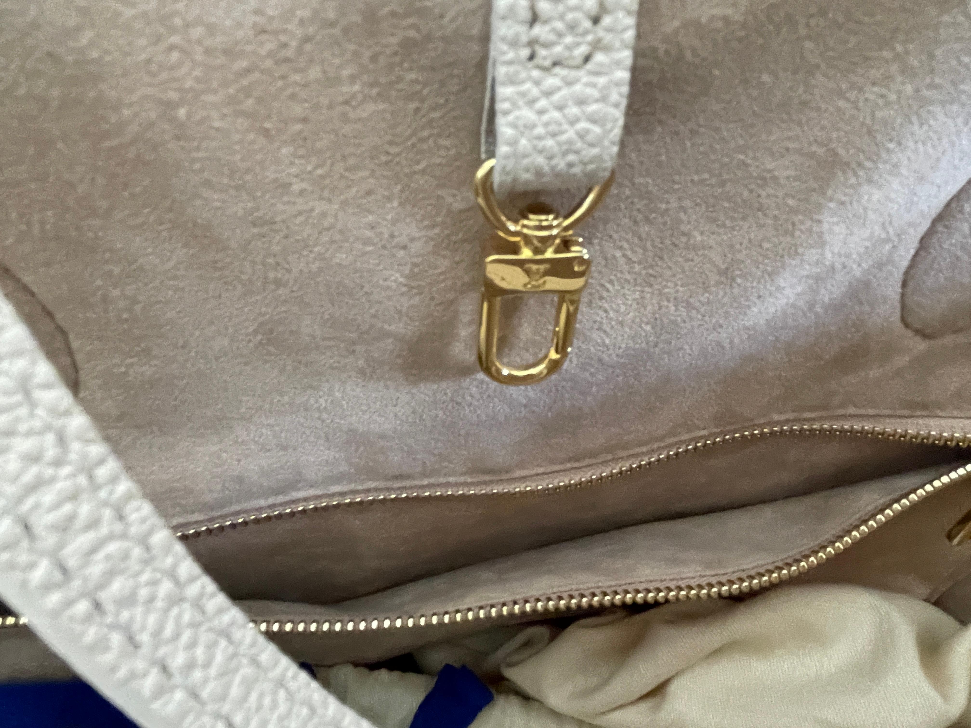 Louis Vuitton Neverfull MM Kaki Beige Monogram Empreinte Bag SOLDOUT AT LV 1