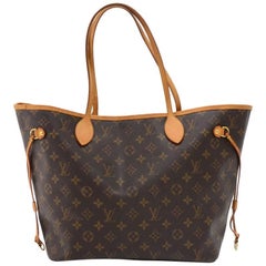 Louis Vuitton Neverfull MM Monogram Canvas Shoulder Tote Bag