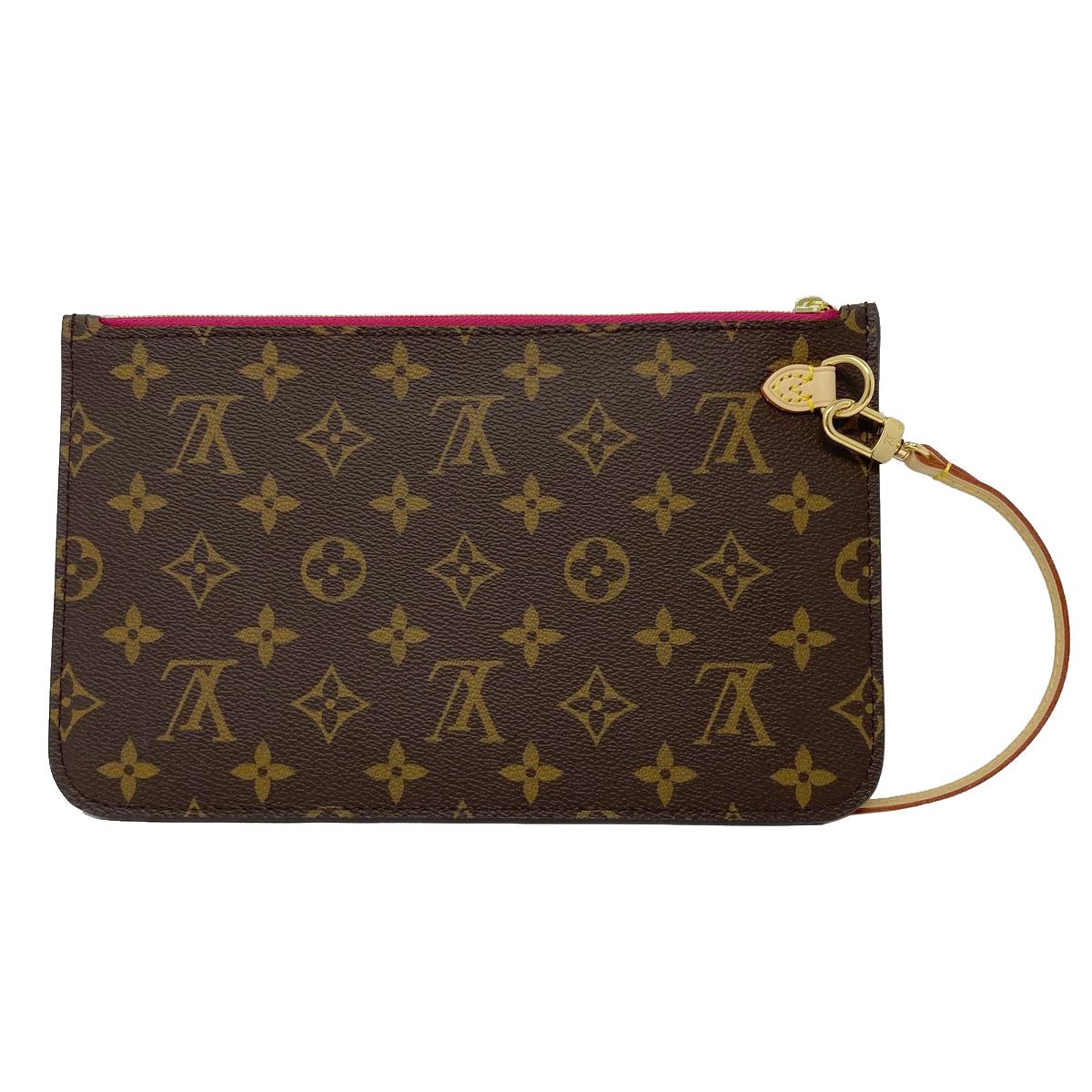 Louis Vuitton Neverfull MM Peony Monogram Leather Canvas Tote Handbag  2