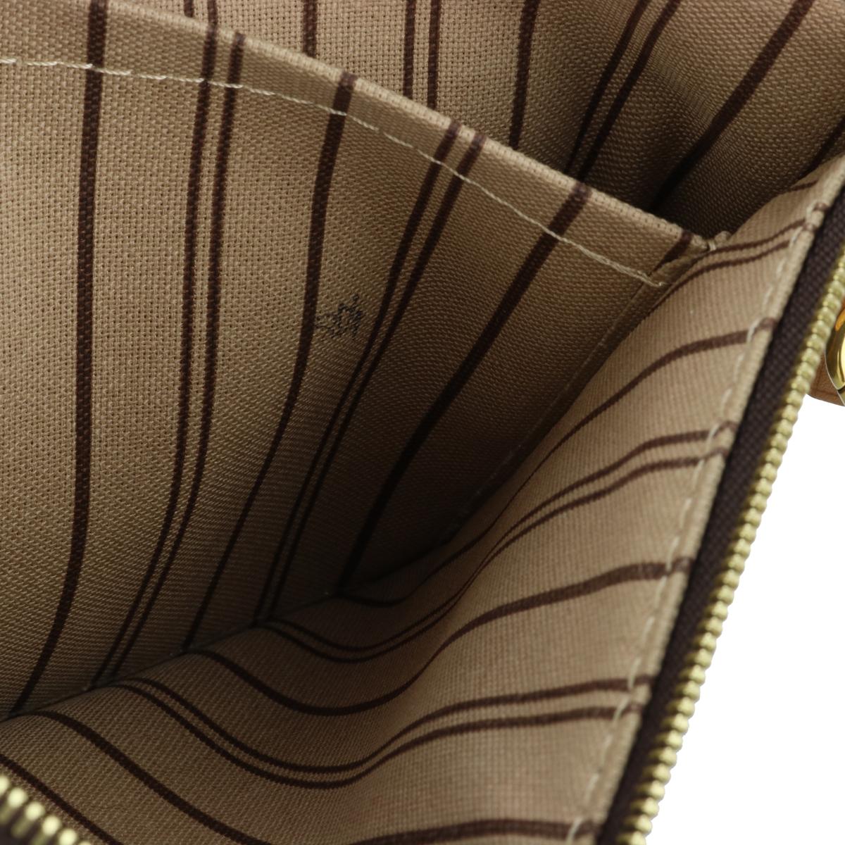 Louis Vuitton Neverfull MM Pochette Pouch in Monogram with Beige Interior 2016 10