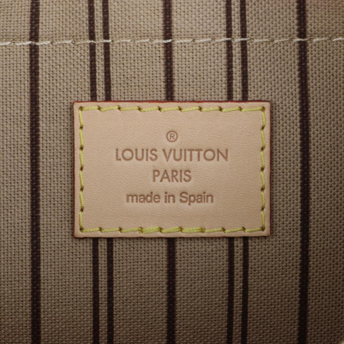Louis Vuitton Neverfull MM Pochette Pouch in Monogram with Beige Interior 2016 11