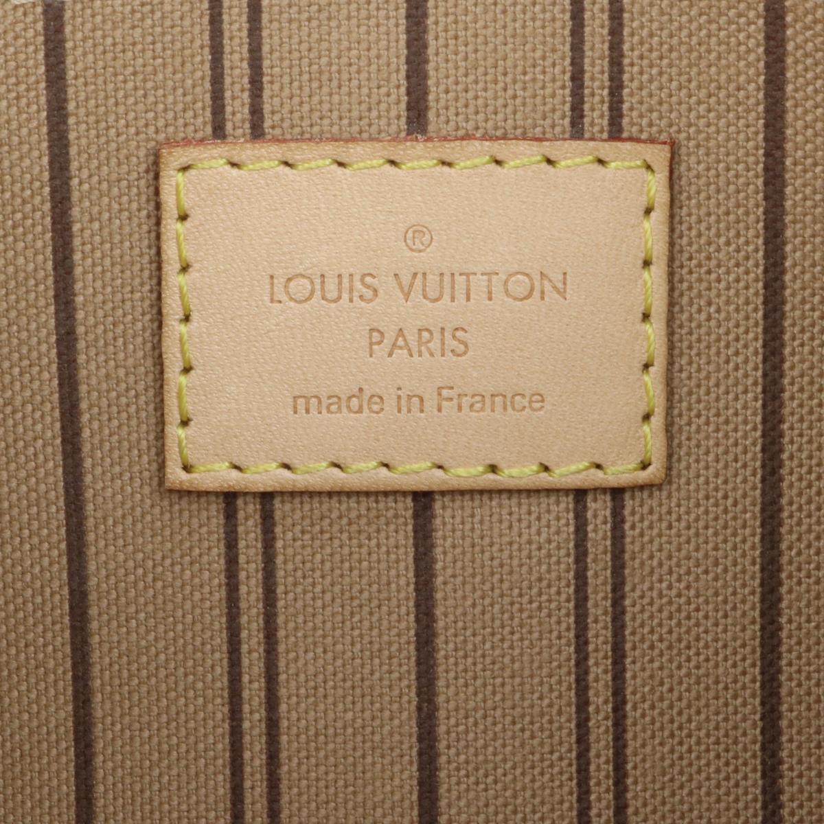 Louis Vuitton Neverfull MM Pochette Pouch in Monogram with Beige Interior 2016 10