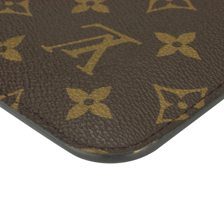 Louis Vuitton Neverfull MM Pochette Pouch in Monogram with Beige Interior  2016 at 1stDibs