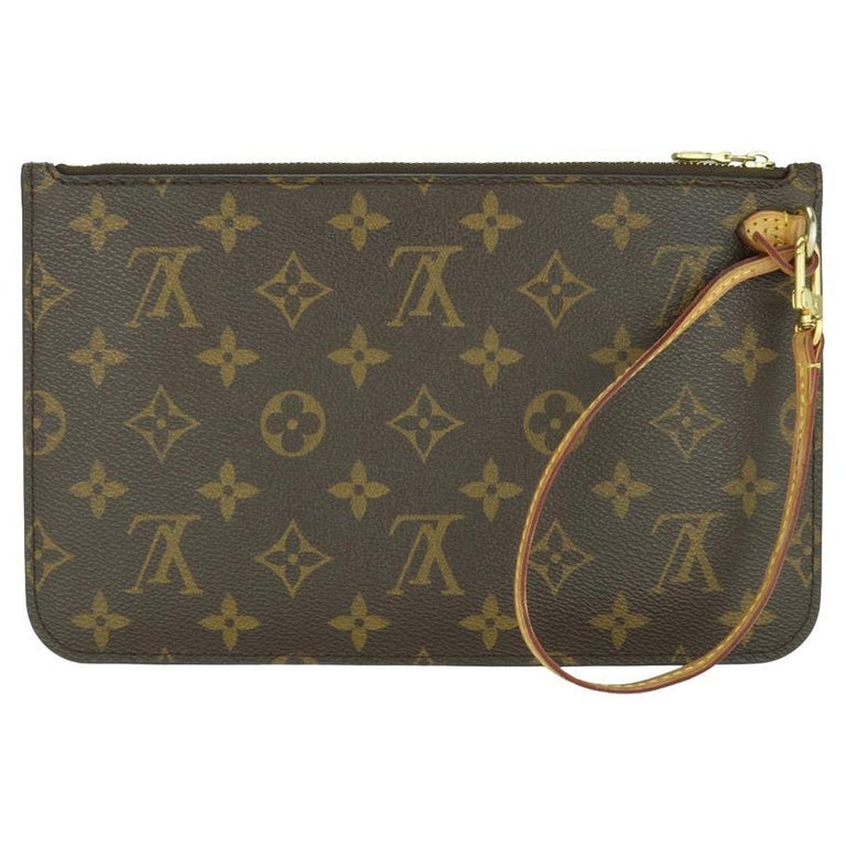 Louis Vuitton - Authenticated Neverfull Clutch Bag - Leather Brown Plain for Women, Never Worn, with Tag