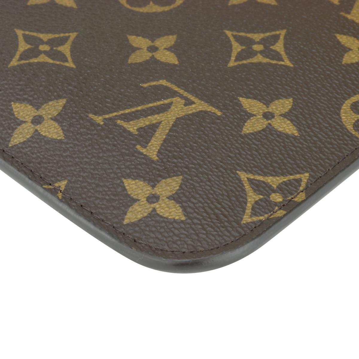 Louis Vuitton Neverfull MM Pochette Pouch in Monogram with Red Interior 2020 3