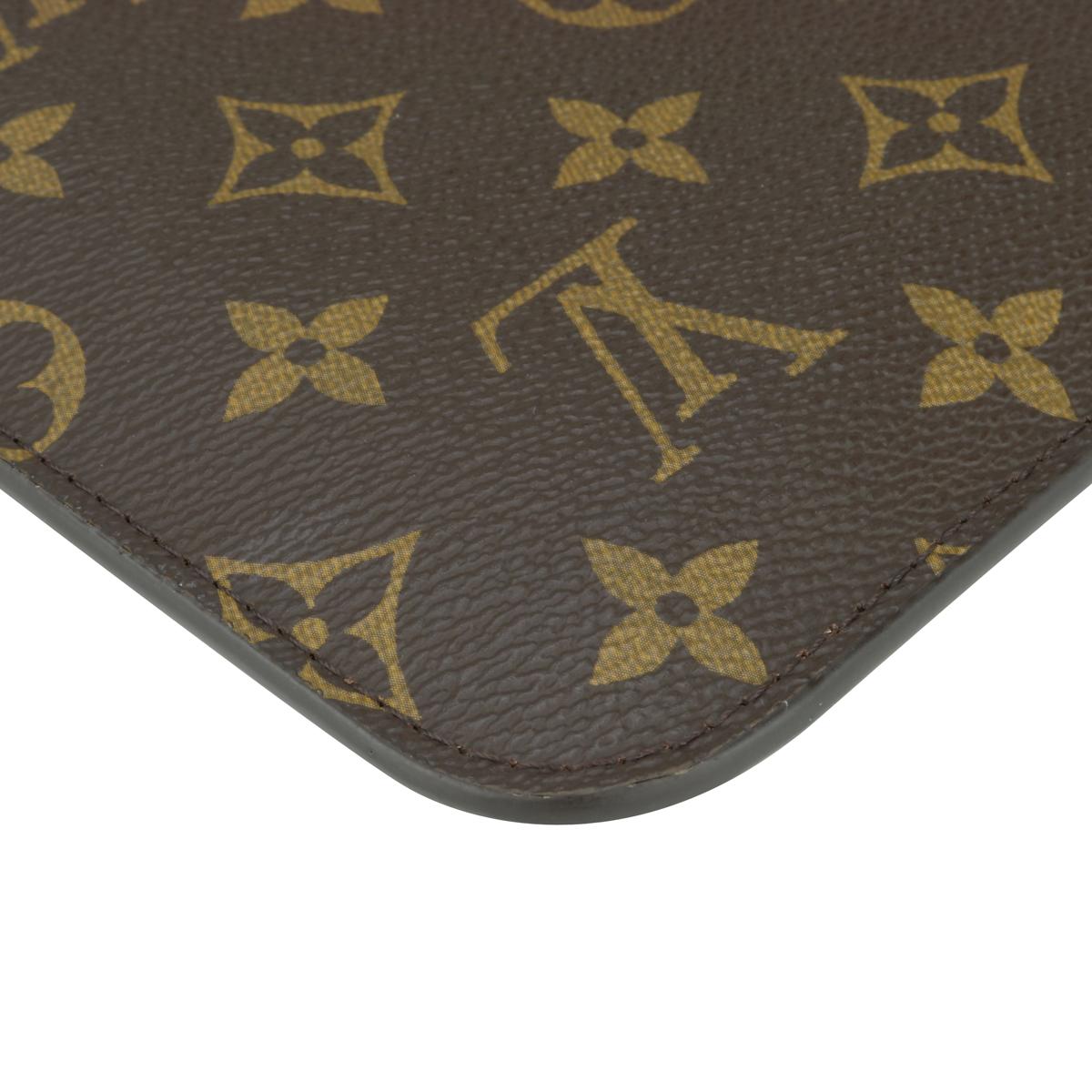 Louis Vuitton Neverfull MM Pochette Pouch in Monogram with Red Interior 2020 4