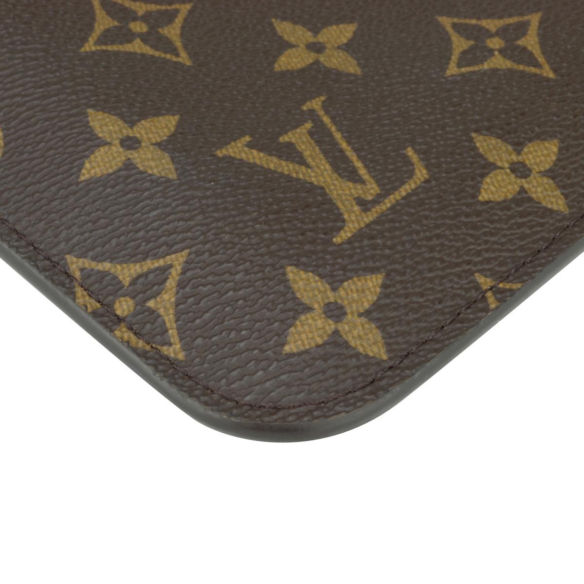 Louis Vuitton Neverfull MM Pochette Pouch in Monogram with Red Interior 2020 5