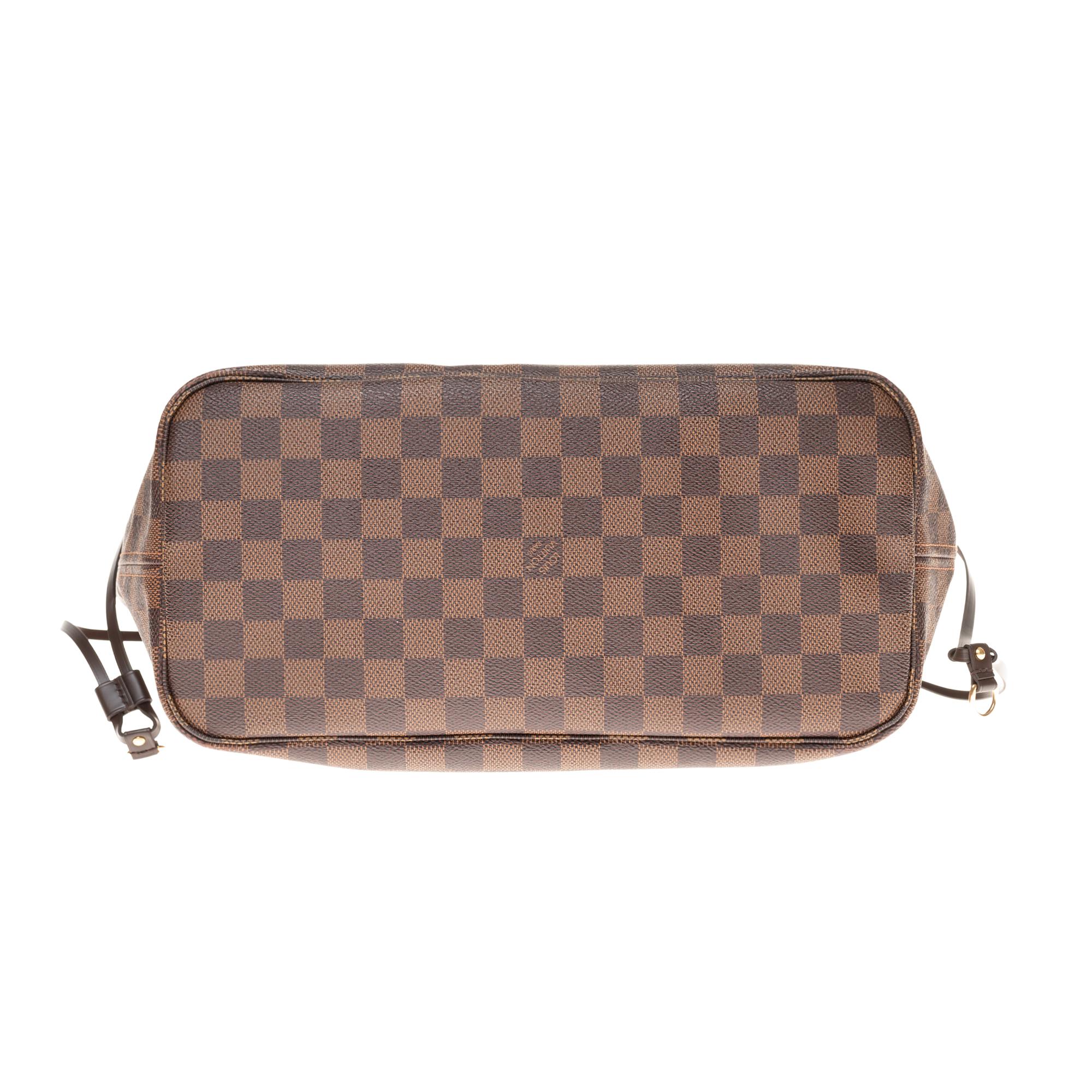 Louis Vuitton Neverfull MM Tote in brown damier canvas with pouch 6