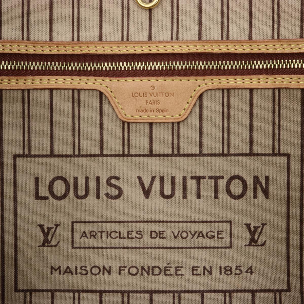 Sac cabas Neverfull MM avec monogramme et intérieur beige de Louis Vuitton, 2018 en vente 12