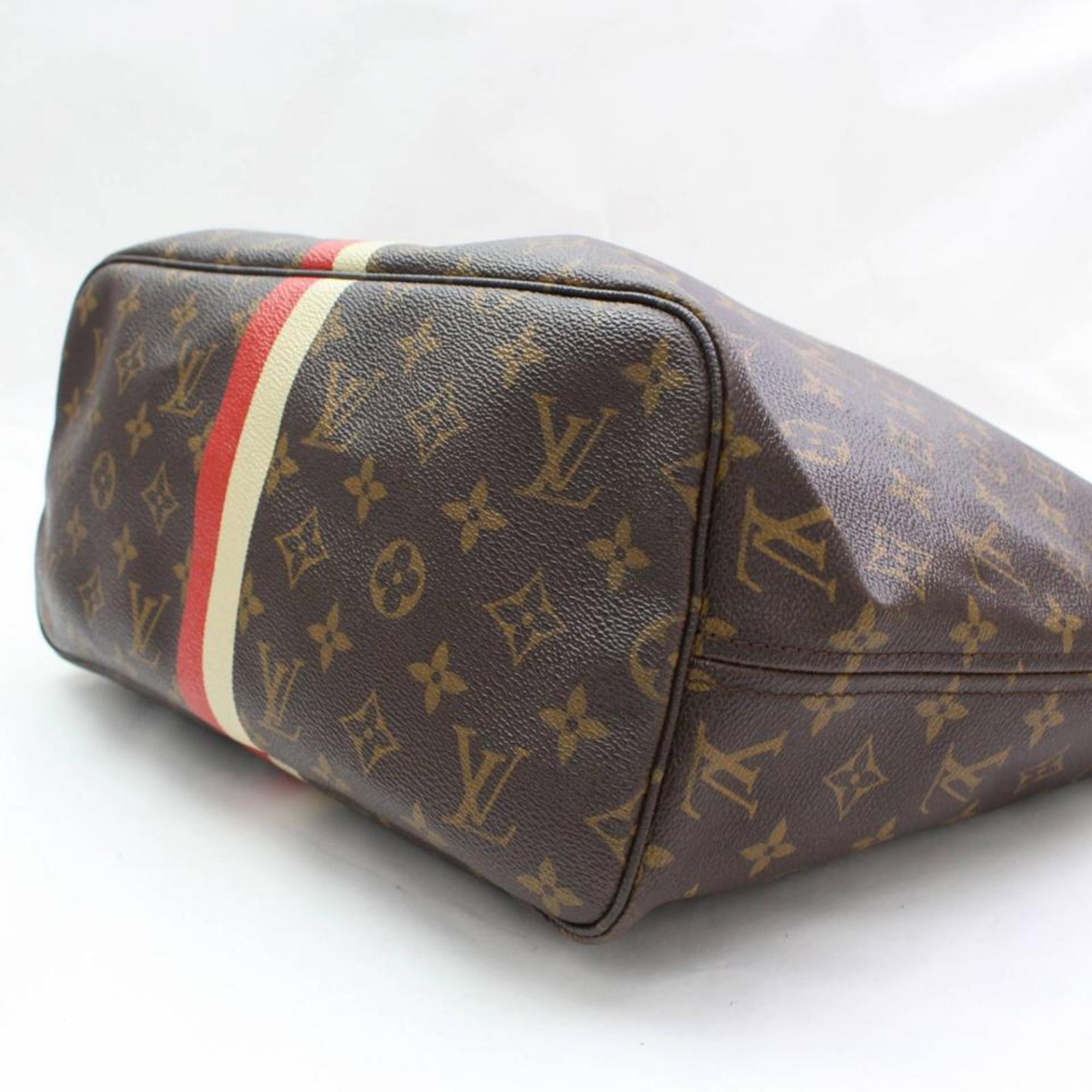 Louis Vuitton Neverfull Mon Monogram Mm 867422 Brown Coated Canvas Tote For Sale 2