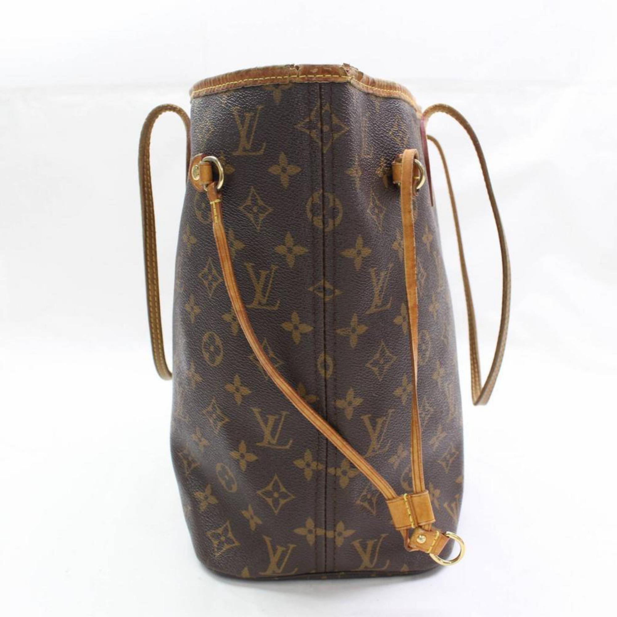 Louis Vuitton Neverfull Mon Monogram Mm 867422 Brown Coated Canvas Tote For Sale 3