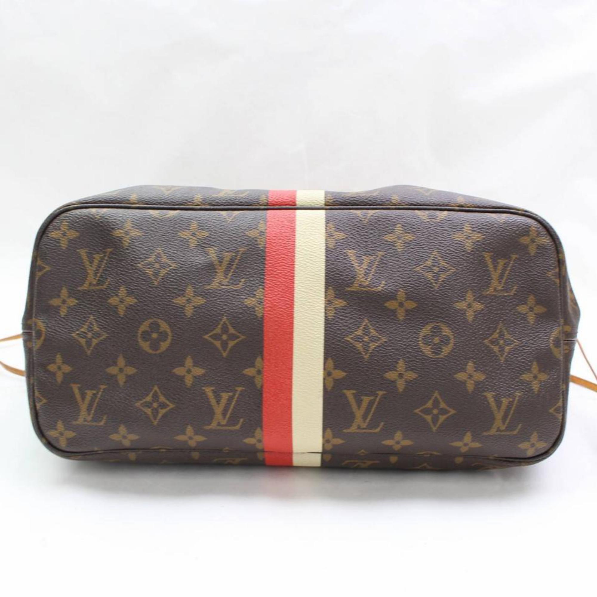 Louis Vuitton Neverfull Mon Monogram Mm 867422 Brown Coated Canvas Tote For Sale 4