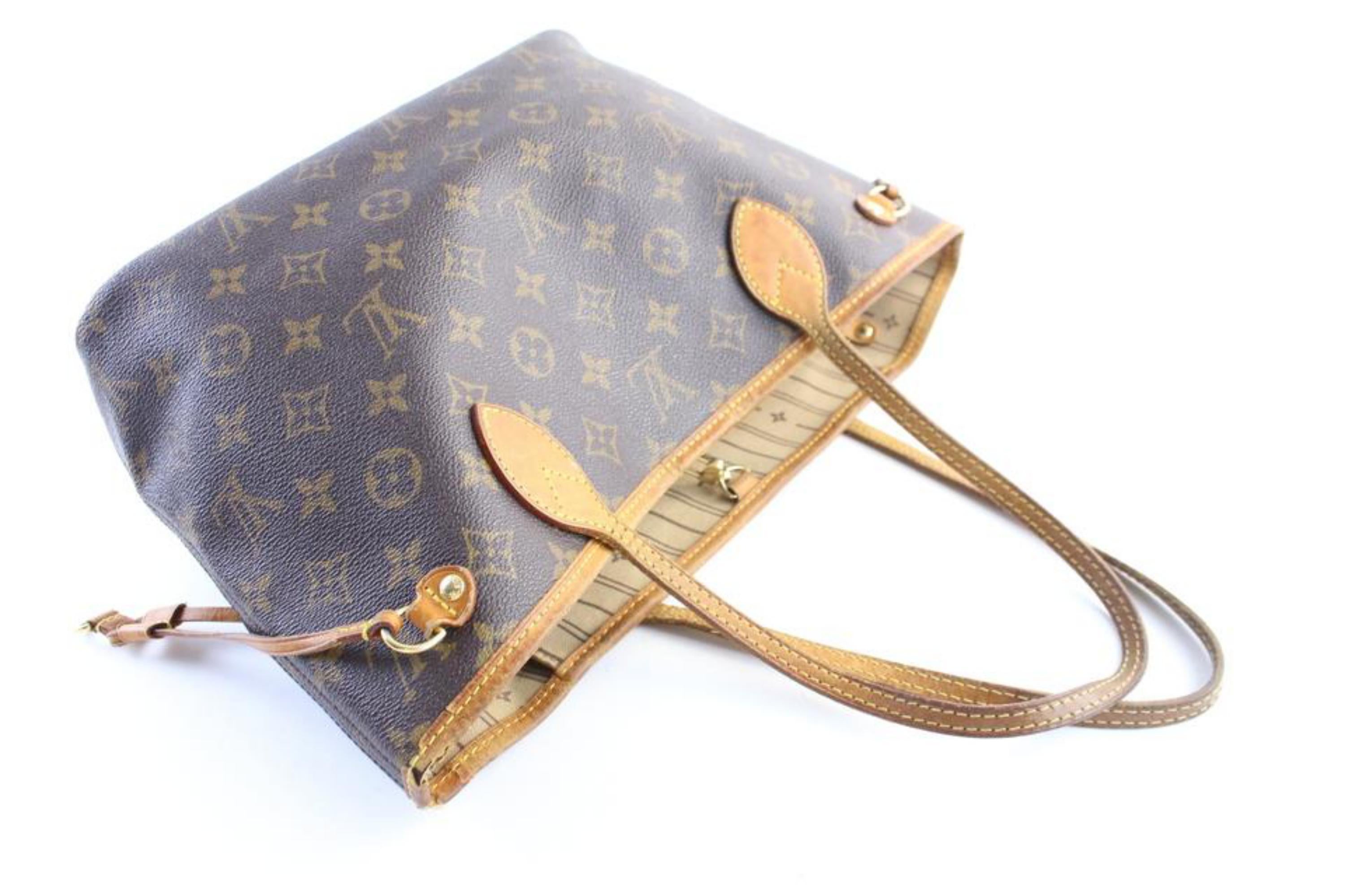 Louis Vuitton Neverfull Monogram 29lr0618 Brown Coated Canvas Tote For Sale 1