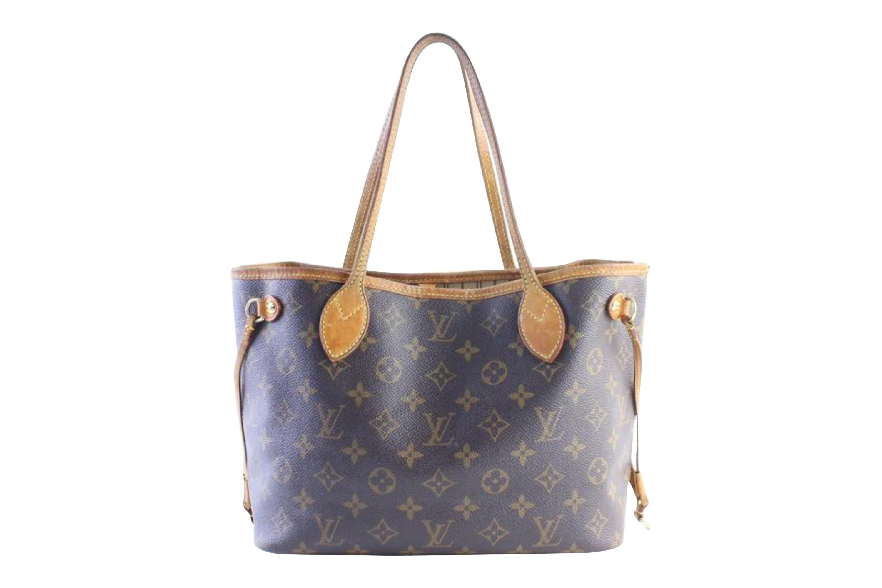 Louis Vuitton Neverfull Monogram 29lr0618 Brown Coated Canvas Tote For Sale